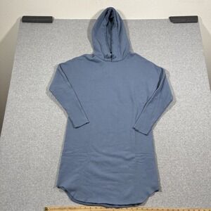 NWOT Frank & Eileen Mini James Hooded Dress Size Small Blue 100% Cotton